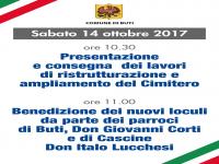 PRESENTAZIONE E CONSEGNA DEI LAVORI DI RISTRUTTURAZIONE E AMPLIAMENTO DEL CIMITERO